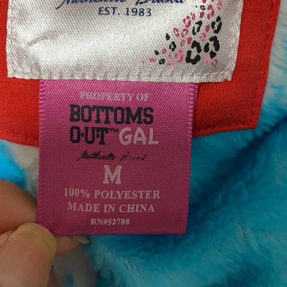 Bottoms Out Gal Light Blue Reindeer Hooded Robe - Picture 9 of 10